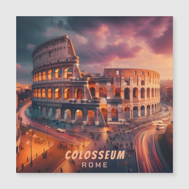 Colosseum Rome Italië Vintage reizen (Voorkant)