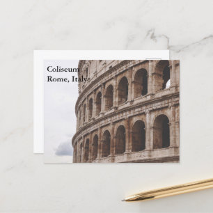 Colosseum, Rome, Italië Vintage Travel Toerisme To Briefkaart