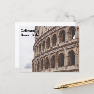 Colosseum, Rome, Italië Vintage Travel Toerisme To Briefkaart