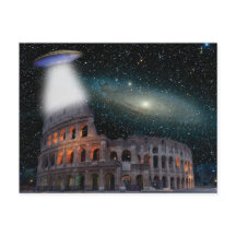Colosseum Rome Italië voldoet aan ruimte en UFO