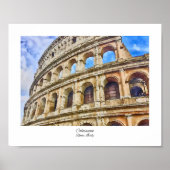 Colosseum Rome, Italië Waterverf Poster (Voorkant)