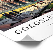 Colosseum Rome Italy Wall Art, Ancient Ruin Poster (Hoek)