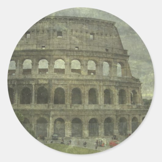 Colosseum, Rome Ronde Sticker (Voorkant)