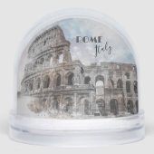 Colosseum Rome Snow Globe – Vintage Italy Travel  Sneeuwbol (Voorkant)