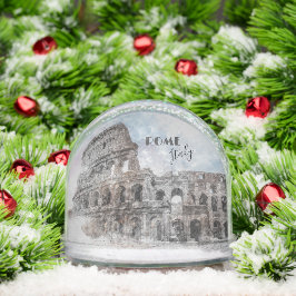 Colosseum Rome Snow Globe – Vintage Italy Travel  Sneeuwbol