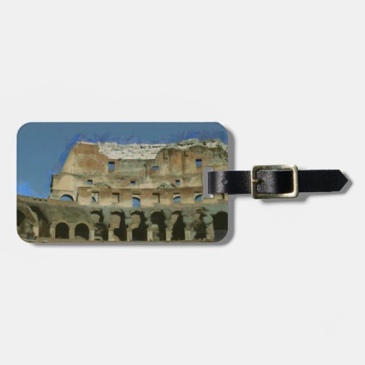 Colosseum schilderij, Rome Bagagelabel (Voorkant horizontaal)