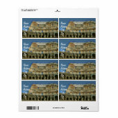 Colosseum schilderij, Rome Etiket (Full Sheet)