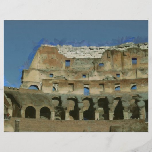 Colosseum schilderij, Rome Flyer (Voorkant)