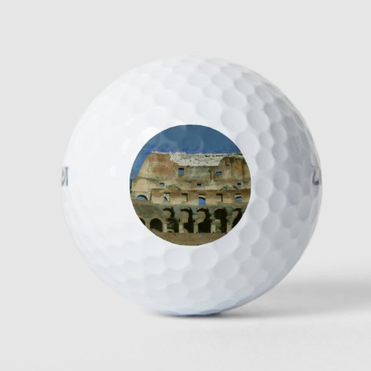 Colosseum schilderij, Rome Golfballen (Voorkant)