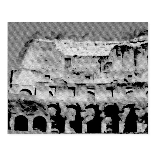 Colosseum schilderij, Rome Rubberstempel (Afrduk)