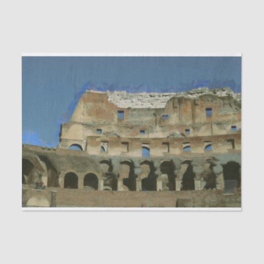 Colosseum schilderij, Rome Tissuepapier (Voorkant)