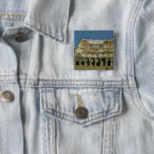 Colosseum schilderij, Rome Vierkante Button 5,1 Cm (In situ)