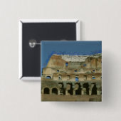 Colosseum schilderij, Rome Vierkante Button 5,1 Cm (Voorkant /achterkant)