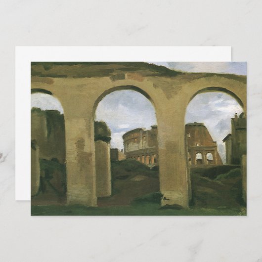 Colosseum Seen through the Arcades in Rome, Italië (Voorkant / Achterkant)