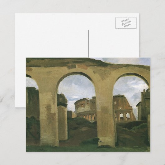 Colosseum Seen through the Arcades in Rome, Italië Briefkaart (Voorkant / Achterkant)