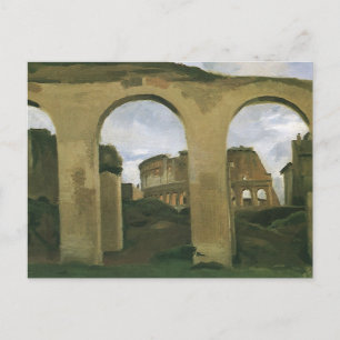 Colosseum Seen through the Arcades in Rome, Italië Briefkaart