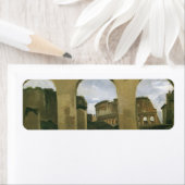 Colosseum Seen through the Arcades in Rome, Italië Etiket (Insitu)