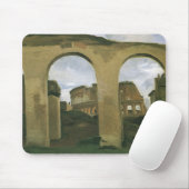 Colosseum Seen through the Arcades in Rome, Italië Muismat (Met muis)