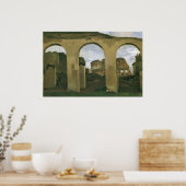 Colosseum Seen through the Arcades in Rome, Italië Poster (Keuken)