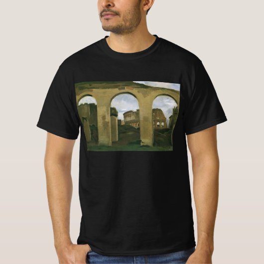 Colosseum Seen through the Arcades in Rome, Italië T-shirt (Voorkant)