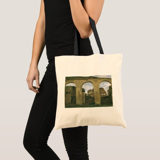 Colosseum Seen through the Arcades in Rome, Italië Tote Bag (Voorkant (product))