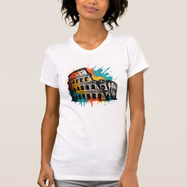 Colosseum Street Art – kleurrijk monument in Rome T-shirt