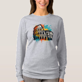 Colosseum Street Art – kleurrijk monument in Rome T-shirt