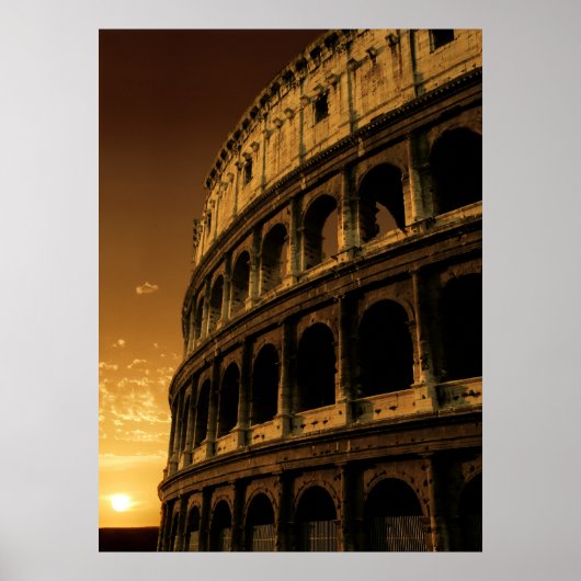 colosseum sunrise poster (Voorkant)