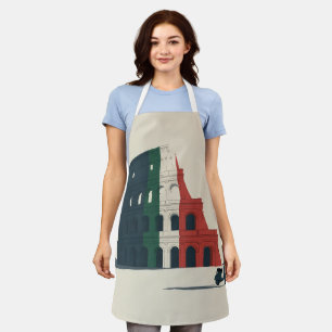 Colosseum Tricolore Keuken Schort - Vespa Chef's