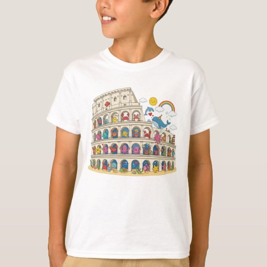 Colosseum Underwater Kingdom: Magical Rome Sea Lif T-shirt (Voorkant)