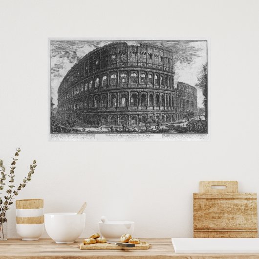 Colosseum van Giovanni Battista Piranesi Poster (Keuken)