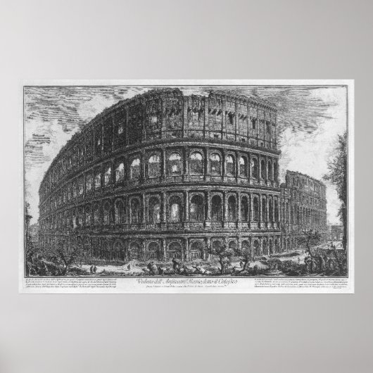 Colosseum van Giovanni Battista Piranesi Poster (Voorkant)