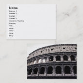 Colosseum Visitekaartje (Voorkant / Achterkant)