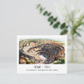Colosseum waterverf uitzicht Rome momento Briefkaart (Staand voorkant)