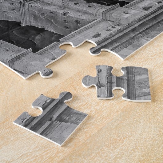 Colosseum, zwart en wit legpuzzel (Zijkant)