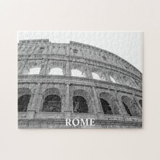 Colosseum, zwart en wit legpuzzel (Horizontaal)