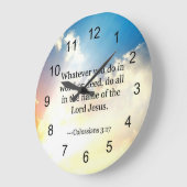 Colossiaans, 3:17, Christelijke Bijbelscripts  Grote Klok (Hoek)