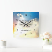 Colossiaans, 3:17, Christelijke Bijbelscripts, Vierkante Klok (Huis)