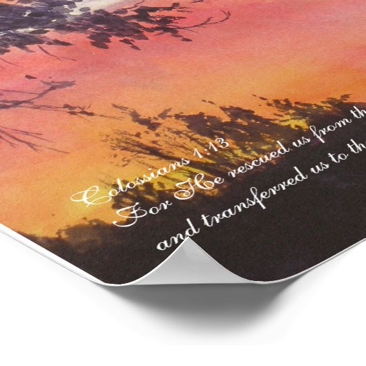 Colossians 1:13 Afdrukken Poster (Hoek)