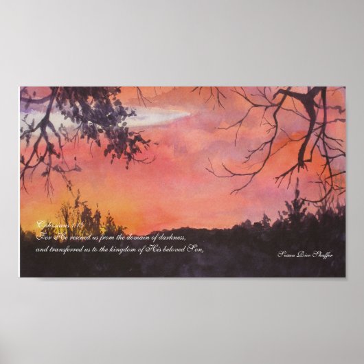 Colossians 1:13 Afdrukken Poster (Voorkant)