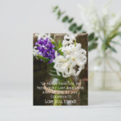 Colossians 1:3 Hyacint Ansichtkaart Briefkaart (Staand voorkant)