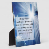 Colossians 2:14 Plaque Fotoplaat (Zijkant)