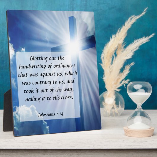 Colossians 2:14 Plaque Fotoplaat (Zijkant)