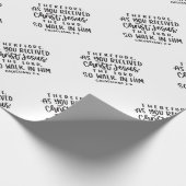 Colossians 2:6 tweekleppig versneden papier (Hoek)