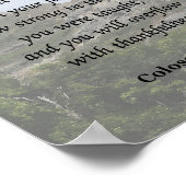 Colossians 2:7, Bijbelse versie Poster (Hoek)