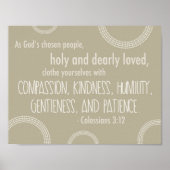 Colossians 3:12 Poster (Voorkant)