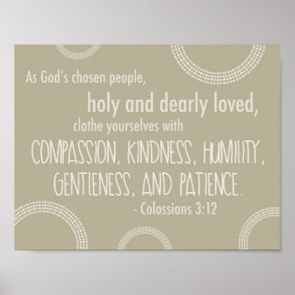 Colossians 3:12 Poster