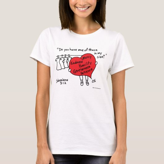 Colossians 3:12, Red Heart Women's T-Shirt (Voorkant)