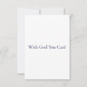 Colossians 3:13 KJV Bijbel Verse Flat Greeting Kaart (Achterkant)