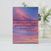 Colossians 3:13 KJV Bijbel Verse Pic Flat Greeting Kaart (Staand voorkant)